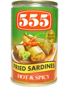 555 Fried Sardines Hot and Spicy 155G