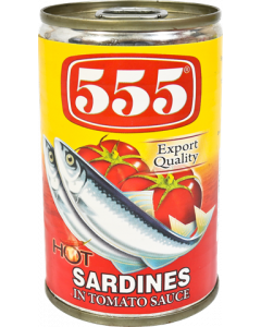 555 Sardines in Tomato Sauce Chili 155g