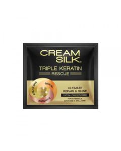 Cream Silk Triple Keratin Ultimate Repair & Shine (Gold) 10ml