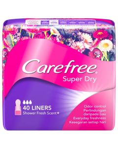 Carefree Panty Liner Super Dry Scented 40pcs