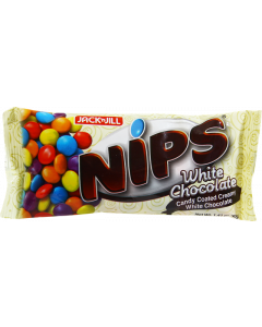 Nips White Chocolate Candy Coated 40g