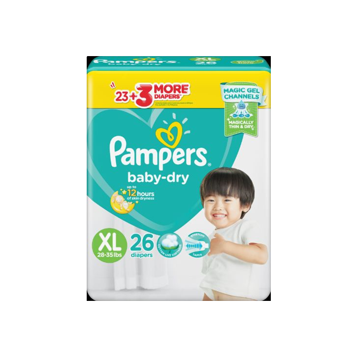 Pampers Baby Nappy Dry PANTS Size 6 1 x 54pk - Smudge & Dribble